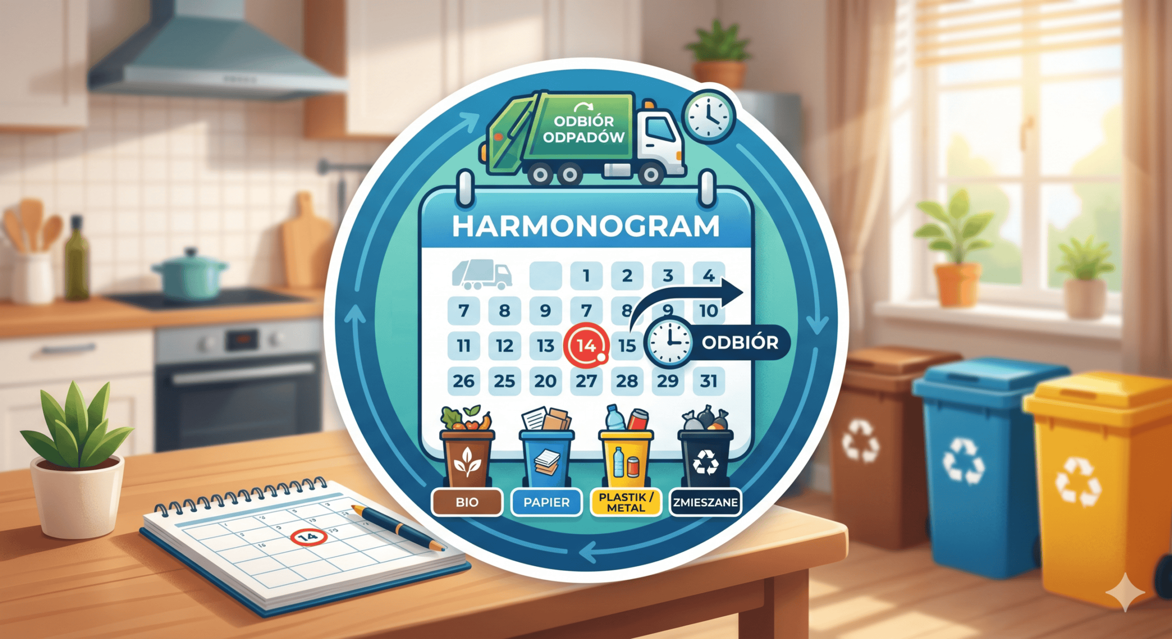 Harmonogram odbioru odpadów I półrocze 2026